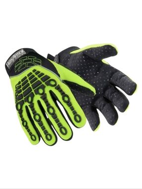 New HexArmor Chrome Series 4026 Neon Yellow & Black Safety Gloves